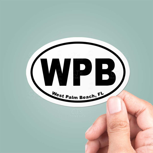 West Palm Beach Florida Oval Sticker