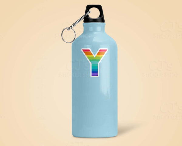 Letter "Y" Rainbow Sticker