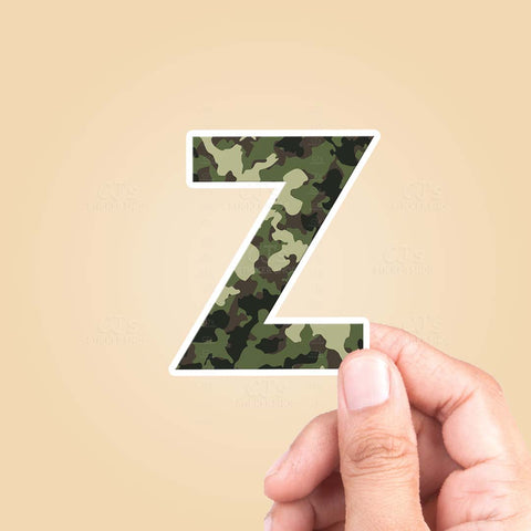 Letter "Z" Camo Sticker