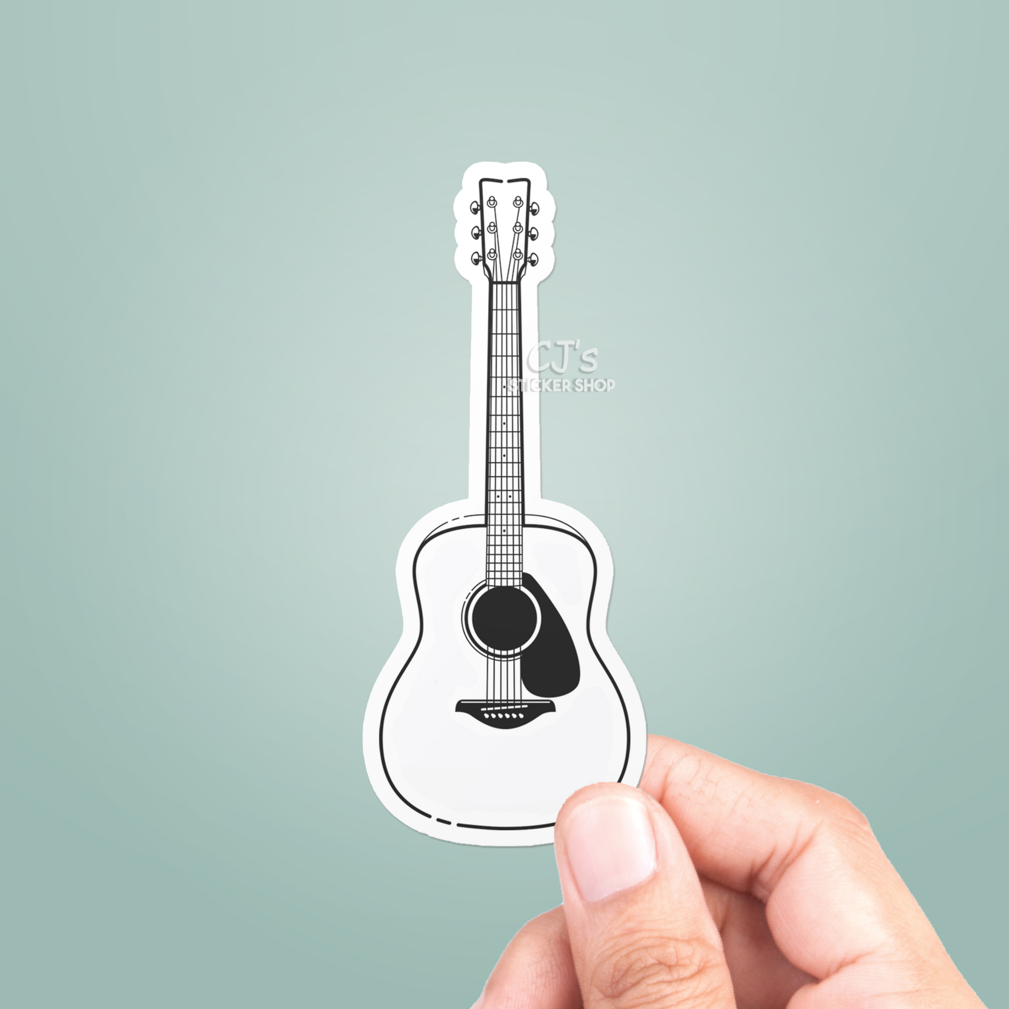 Acoustic Guitar Sticker