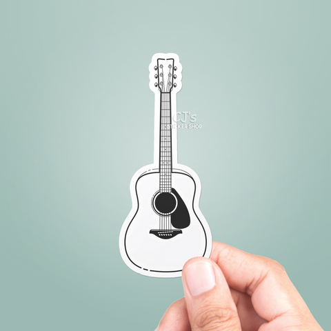 Acoustic Guitar Sticker