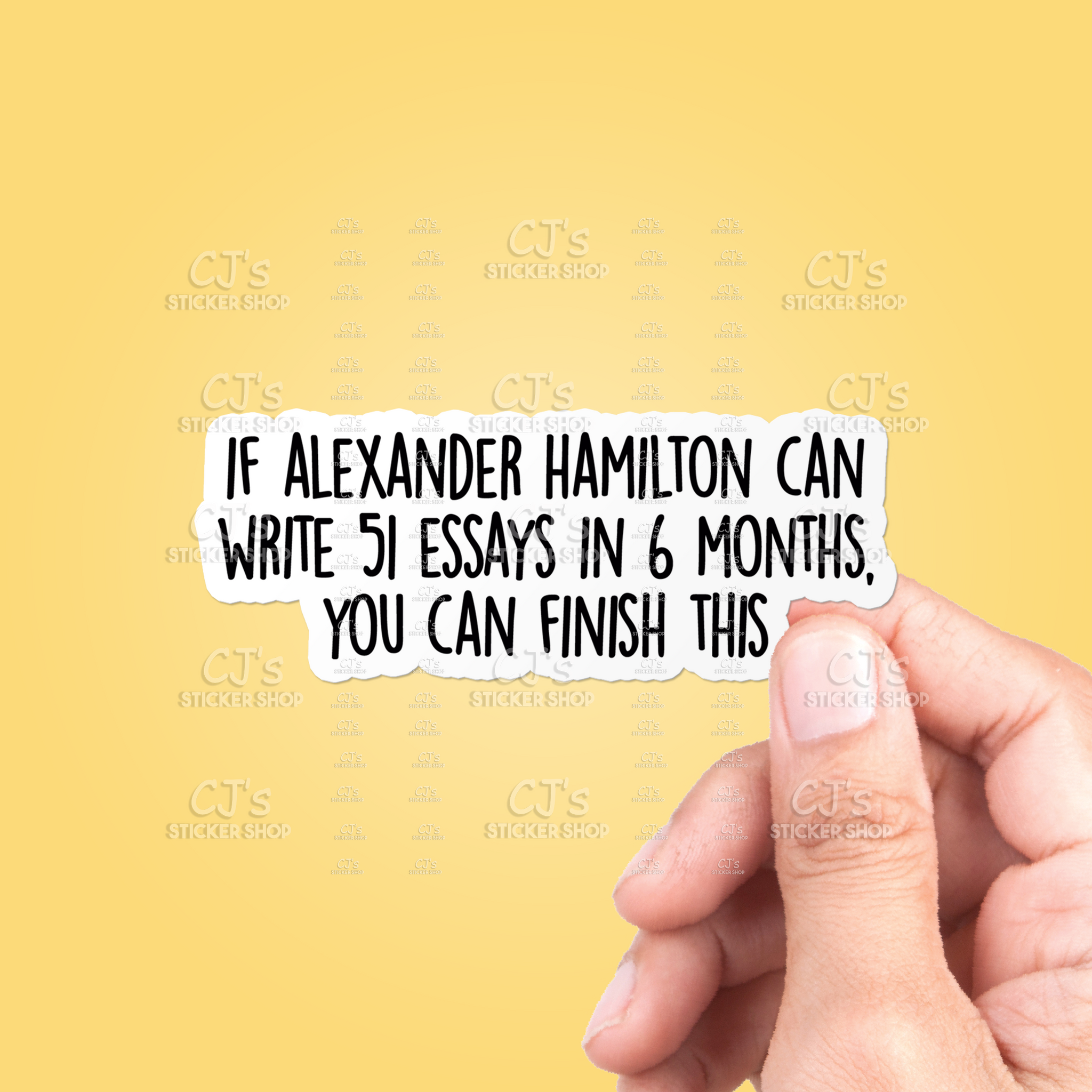 Alexander Hamilton History Sticker