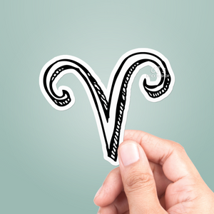 Aries Astrological Sign Sticker