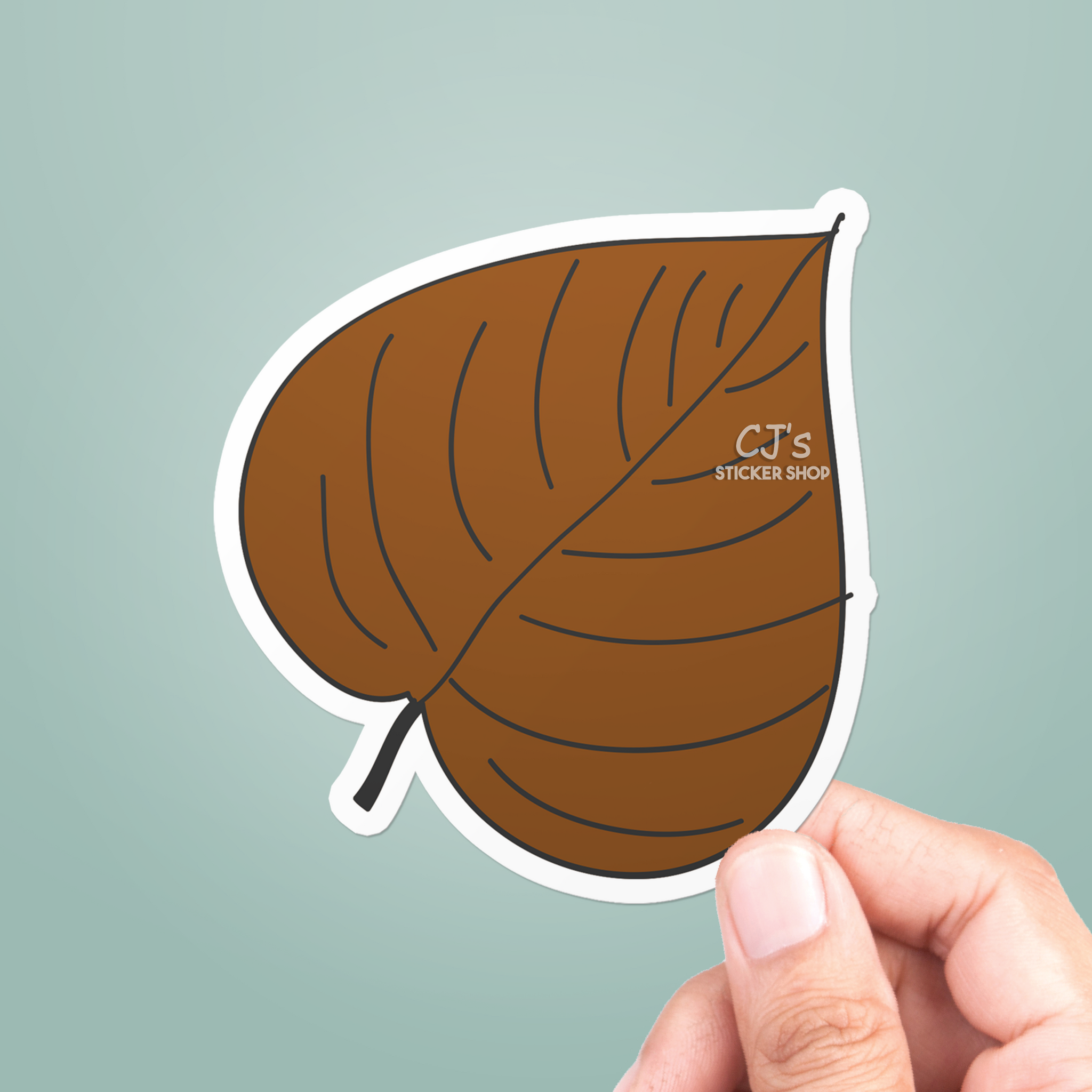Autumn Leaf Doodle #2 Sticker