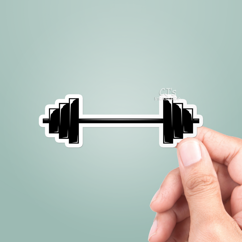 Barbell Sticker – CJ's Sticker Shop
