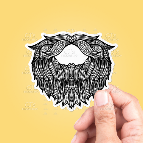 Beard Drawing Sticker