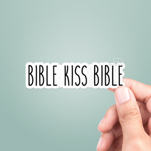Bible Kiss Bible Sticker