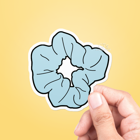 Blue Scrunchie Sticker