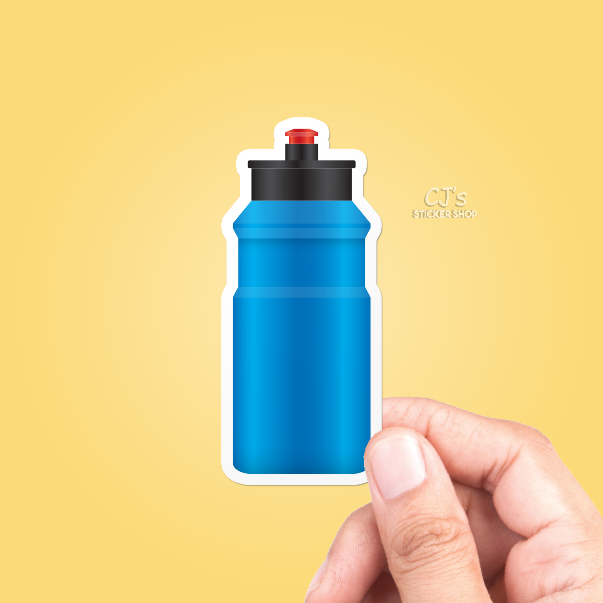 Blue Water Bottle Sticker