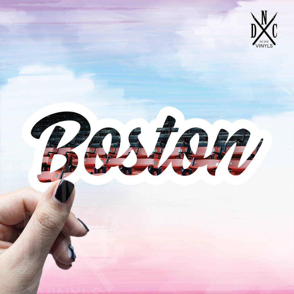 Custom Boston State Sticker Boston Sticker – CJ's Sticker Shop