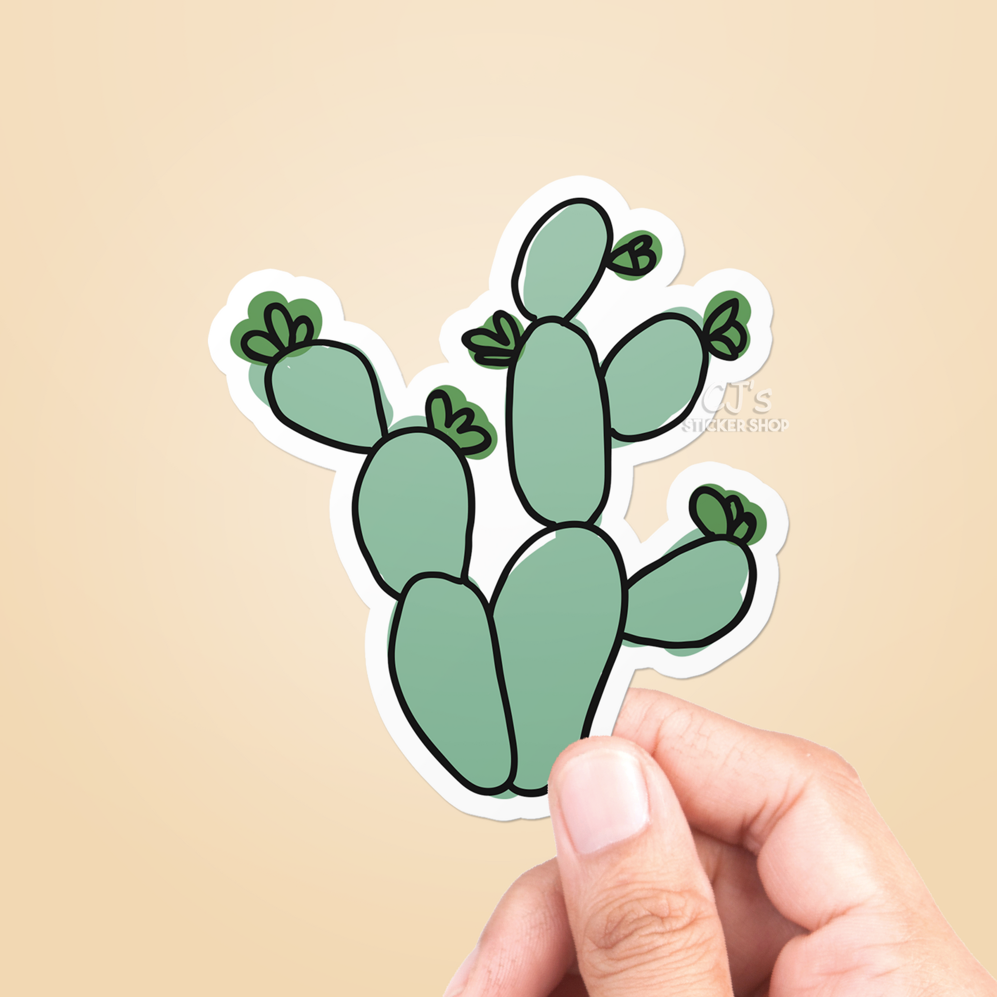 Cactus Doodle #2 Sticker