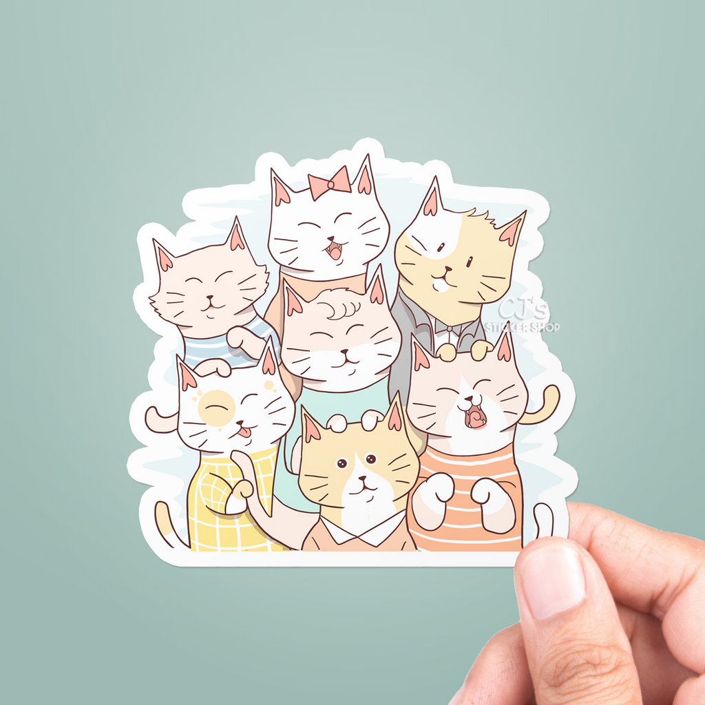 Party Cat Sticker Cat Party Sticker – CJ's Sticker Shop