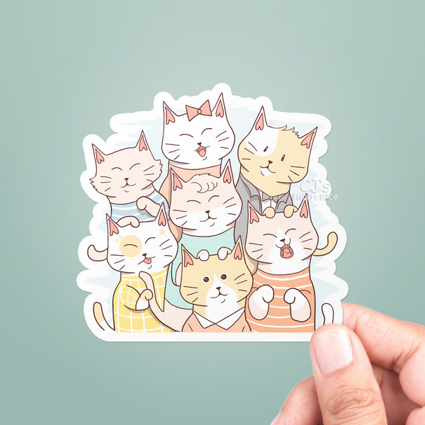 Cat Party Sticker