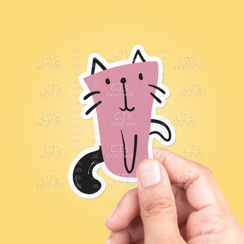 Cat Doodle #3 Sticker