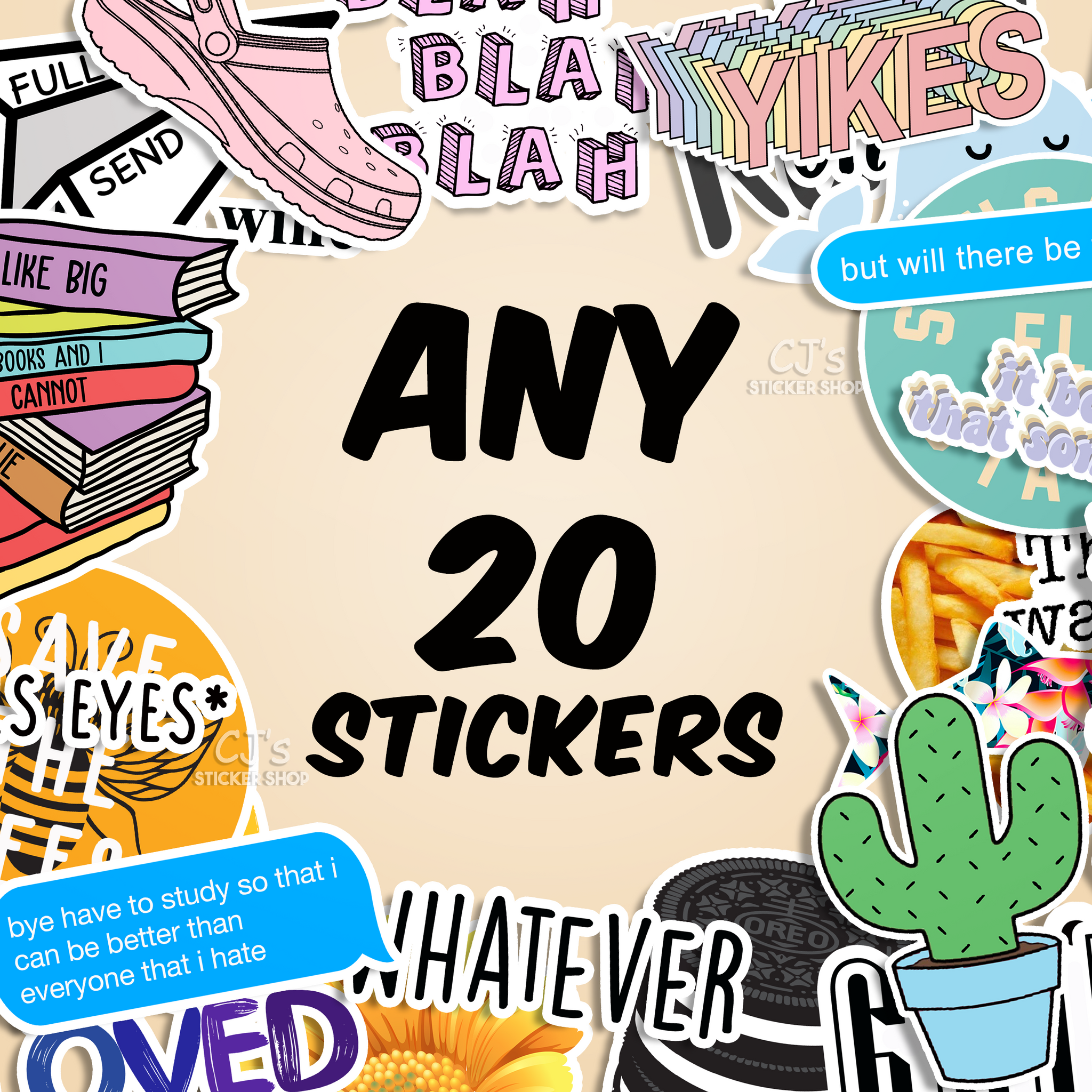 Choose Any 20 Sticker Pack Bundle