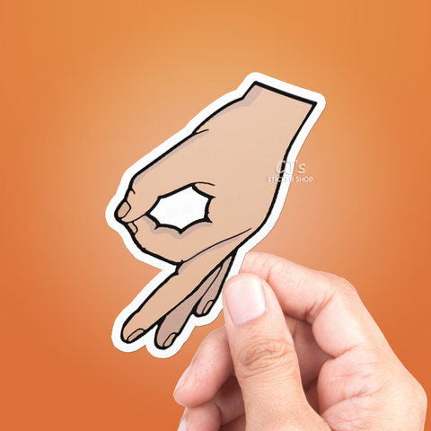 Circle Hand Game Sticker