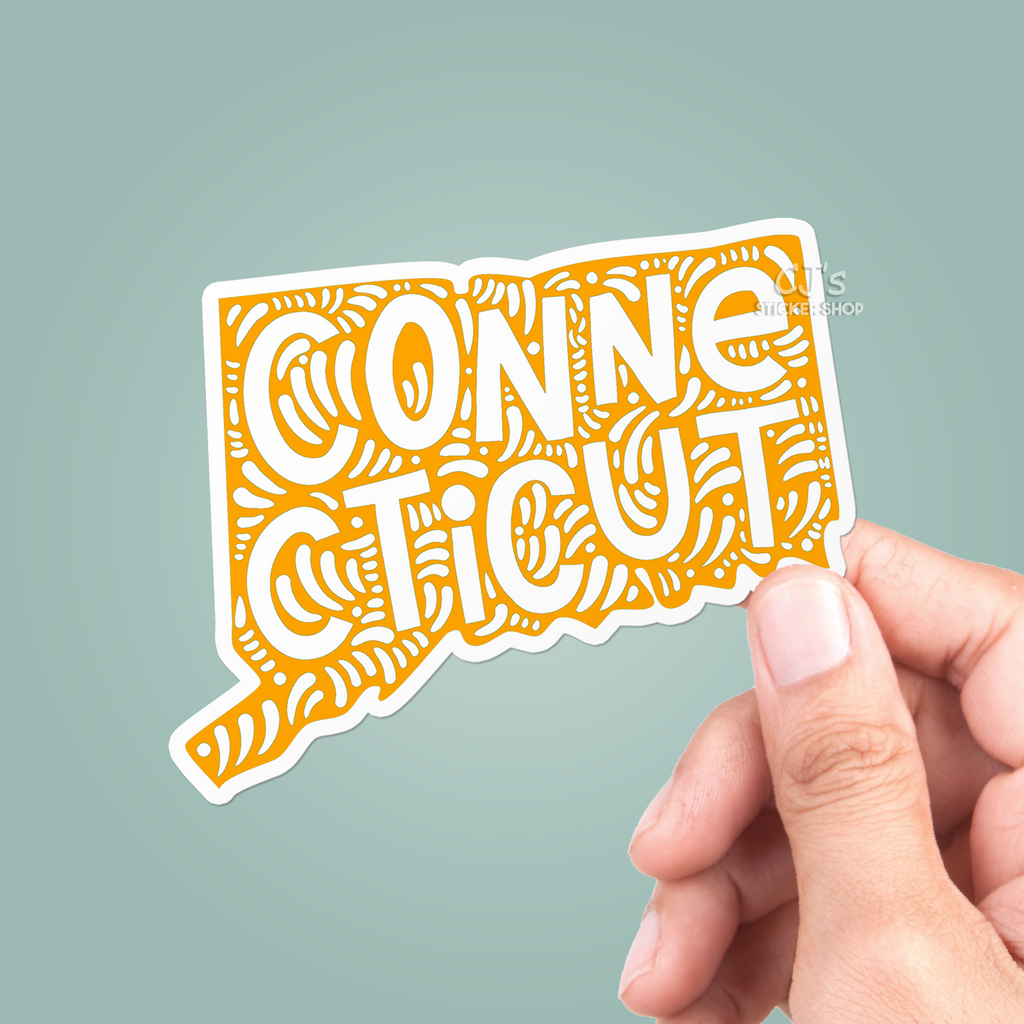 Connecticut State Sticker – CJ's Sticker Shop