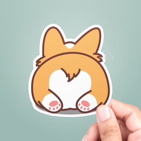 Cute Corgi Butt Sticker