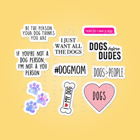 Dog Mom Sticker Pack