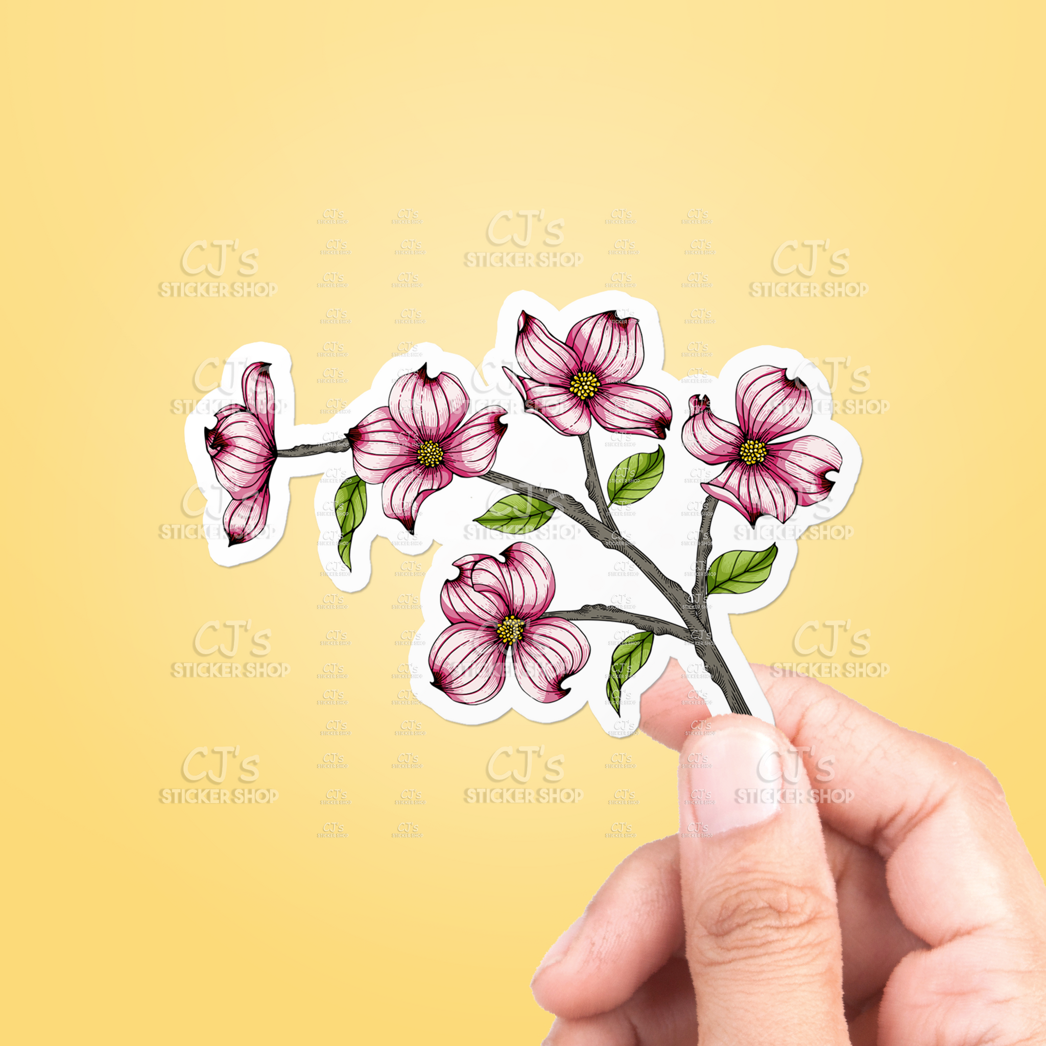 Dogwood Flower Sticker