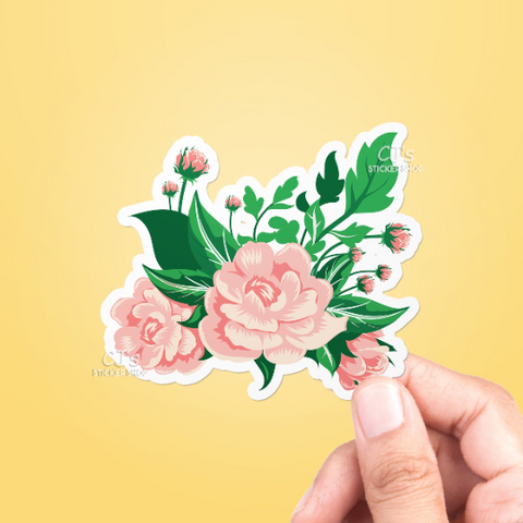 Camellia Flower Sticker