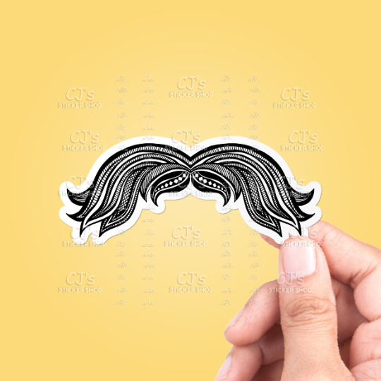 Mustache Drawing #1 Sticker