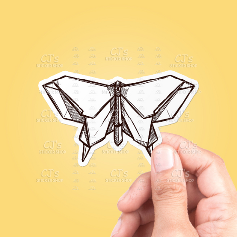 Origami Butterfly Sticker