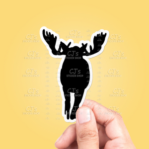 Moose Silhouette #3 Sticker