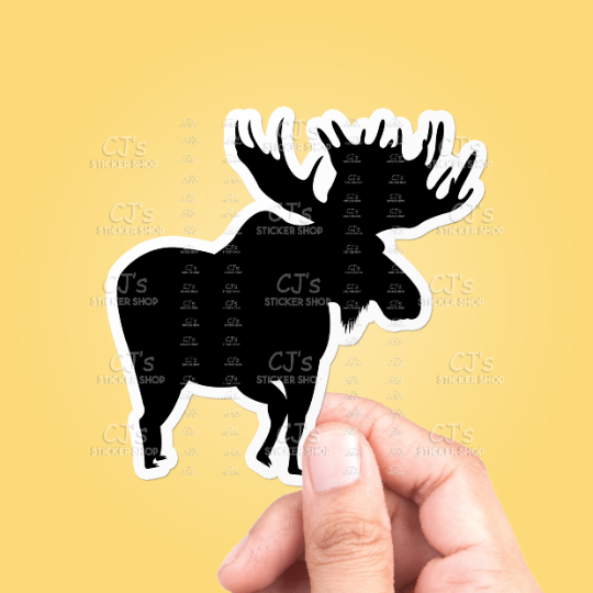 Moose Silhouette #2 Sticker