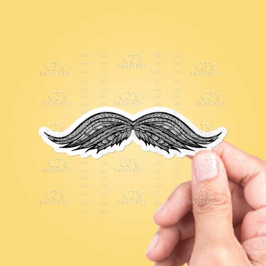Mustache Drawing #2 Sticker