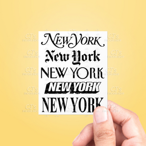 New York New York Sticker