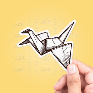 Origami Crane Sticker