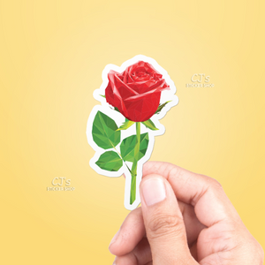 Geometric Rose Sticker