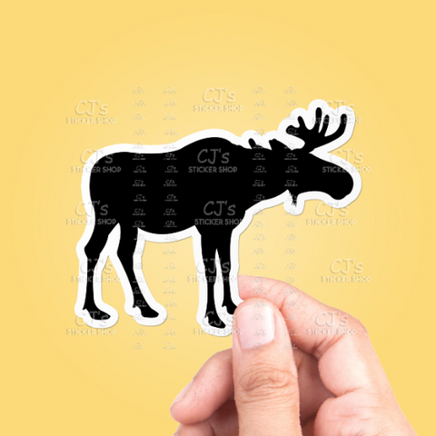 Moose Silhouette #1 Sticker