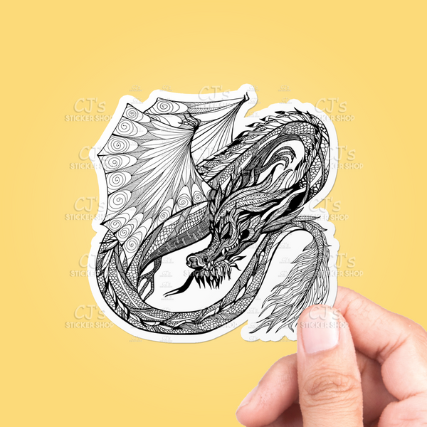 Dragon Drawing Sticker