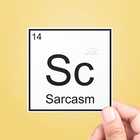 Element Of Sarcasm Sticker