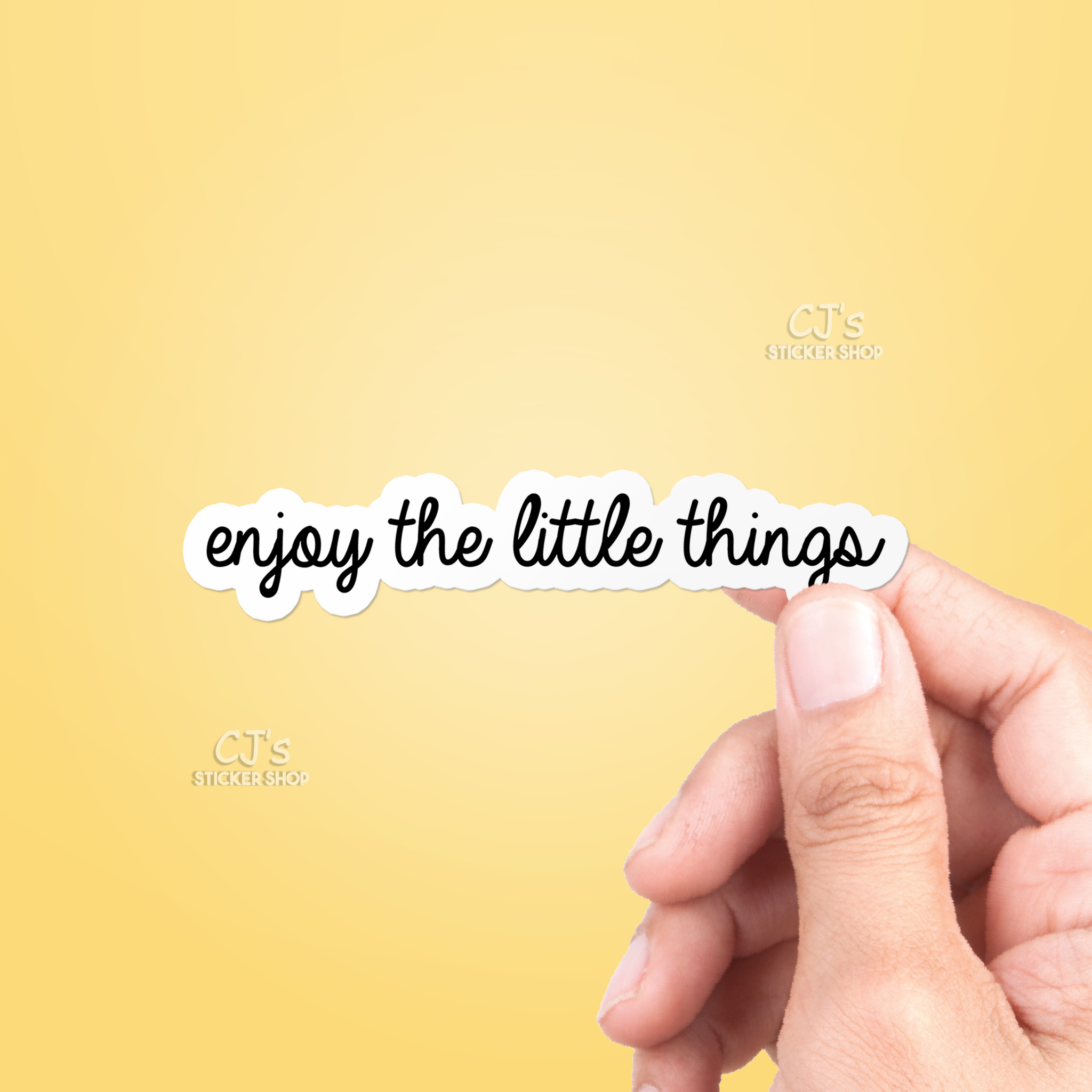 Enjoy The Little Things Sticker