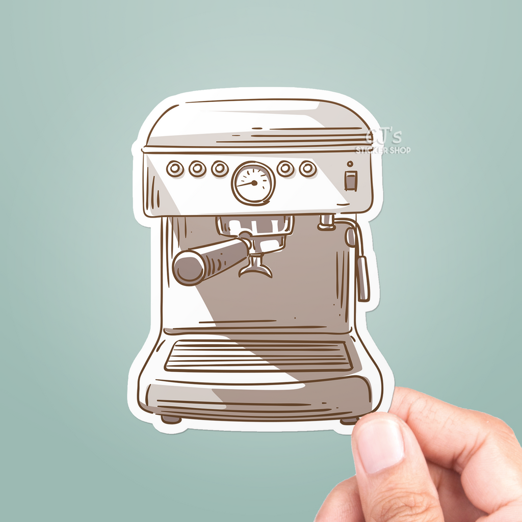 Espresso Machine Sticker – CJ's Sticker Shop