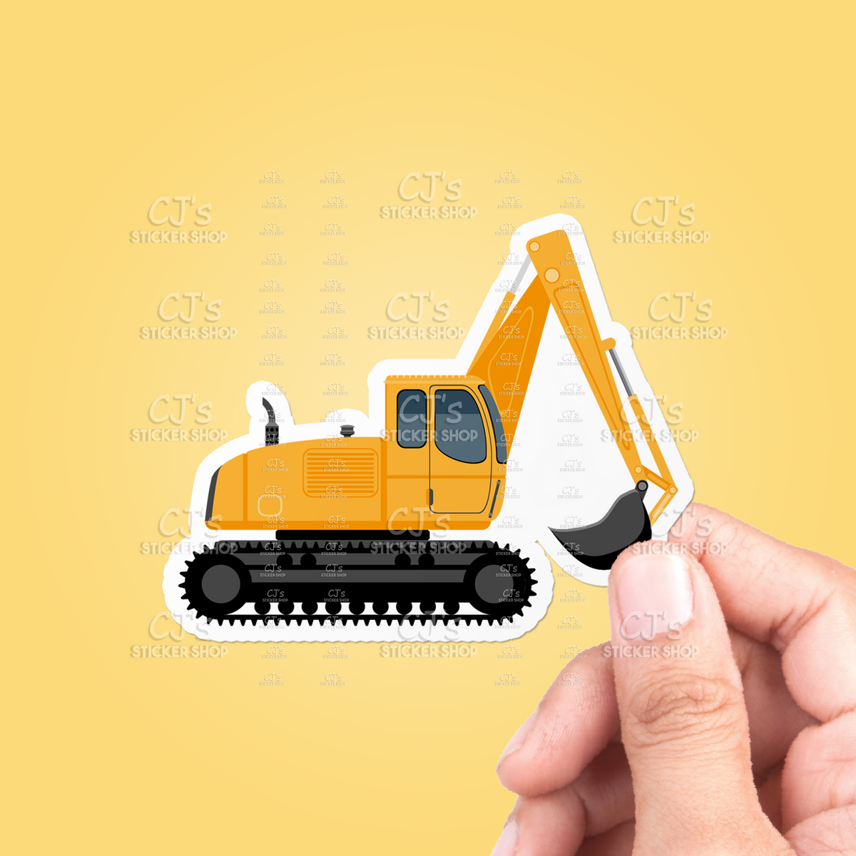 Construction Excavator Sticker – CJ's Sticker Shop