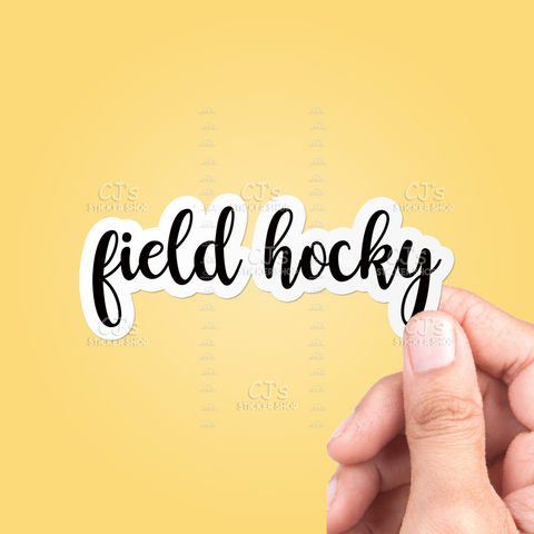 Field Hockey Sticker