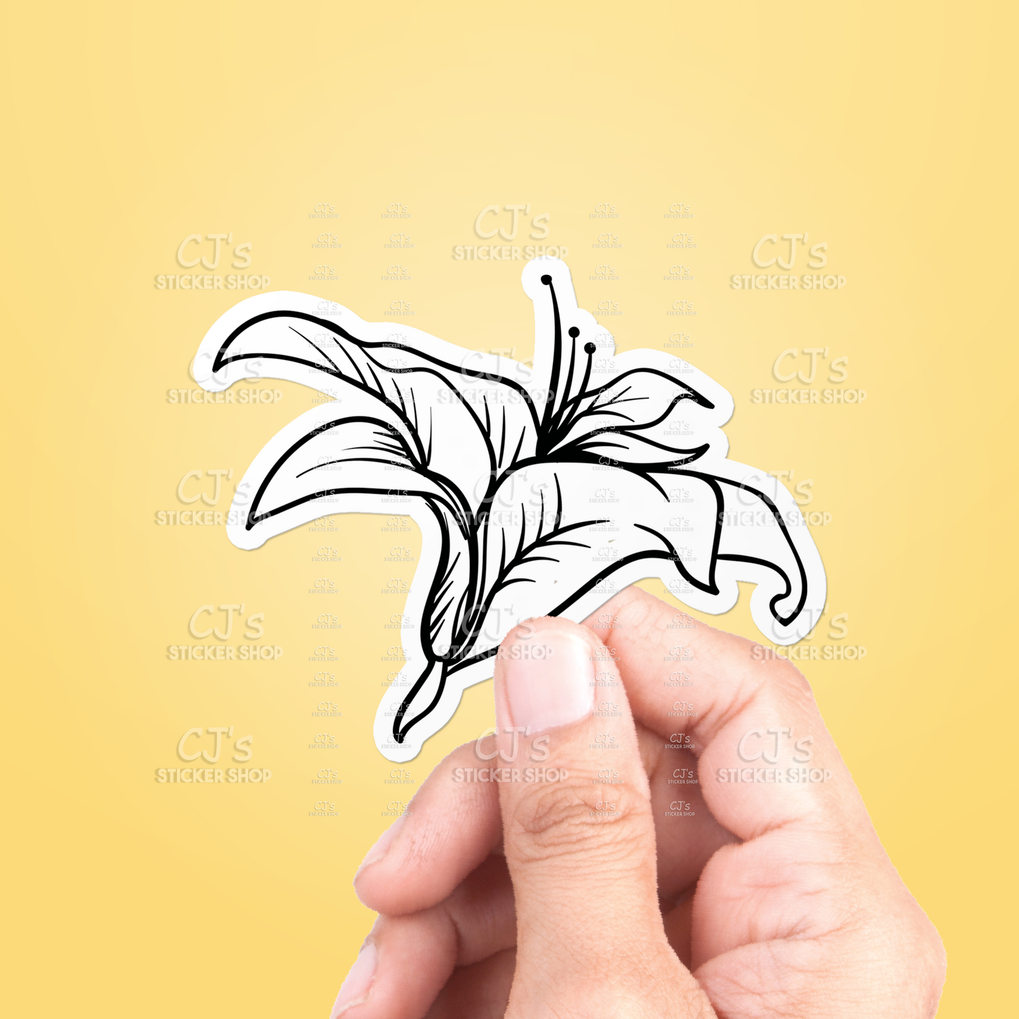 Flower Drawing #4 Sticker