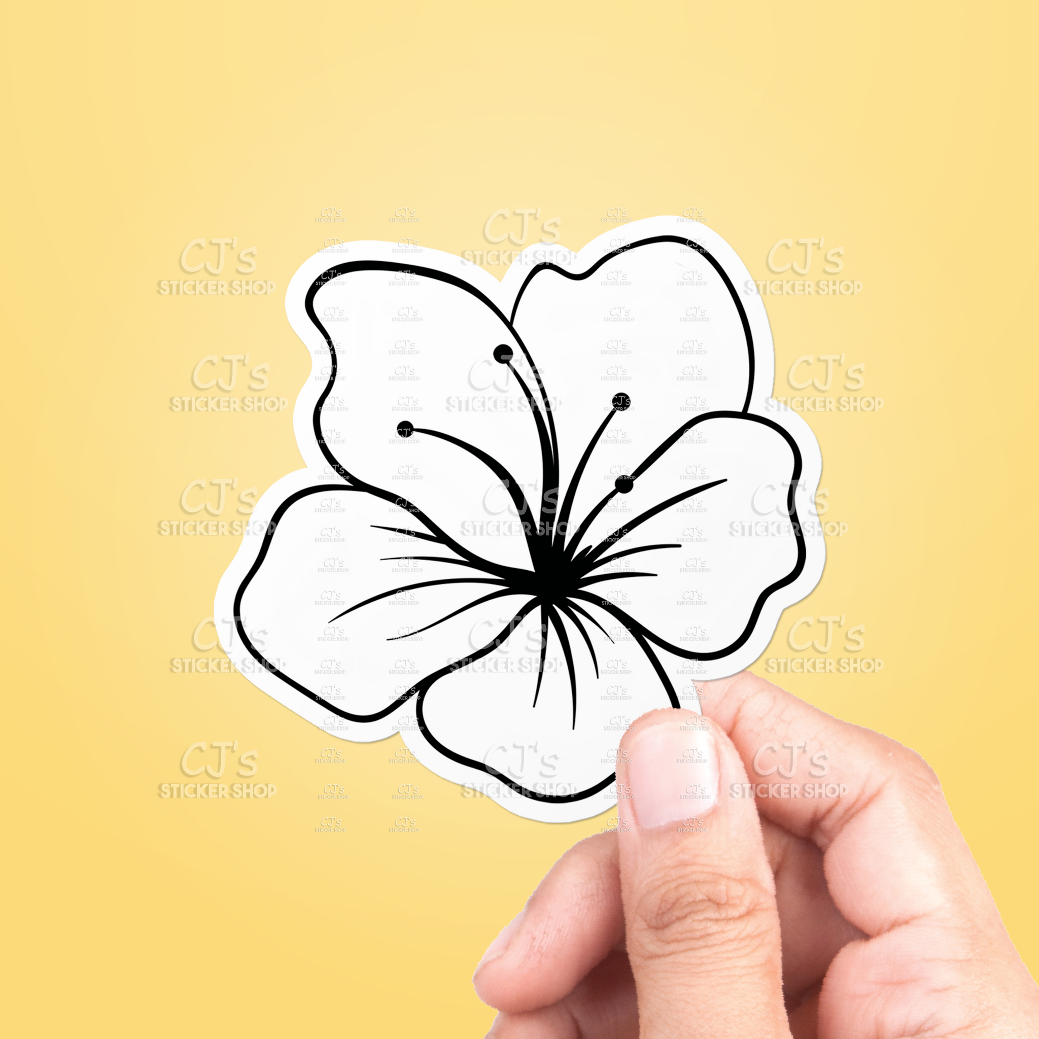 Flower Drawing #5 Sticker