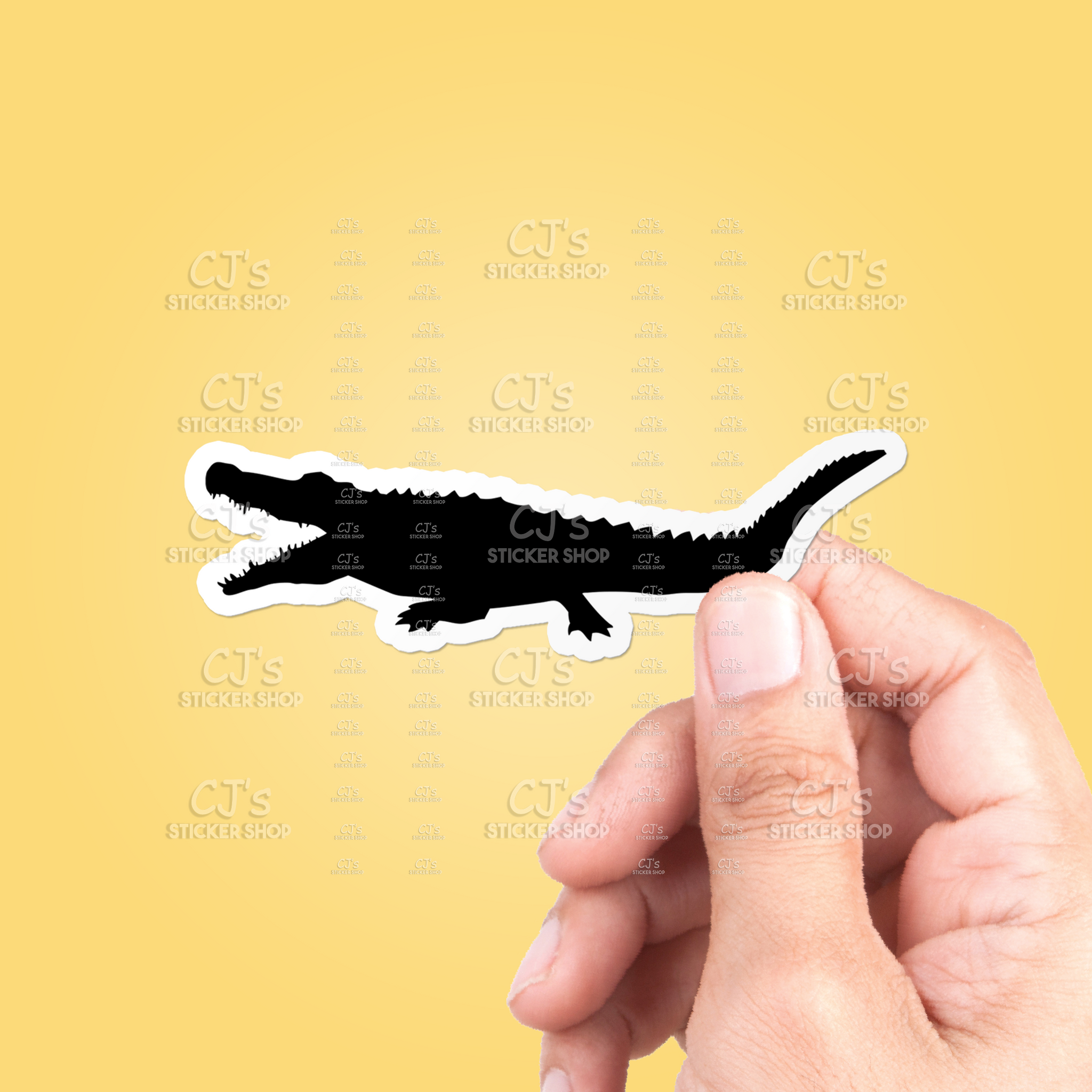 Gator Silhouette #1 Sticker