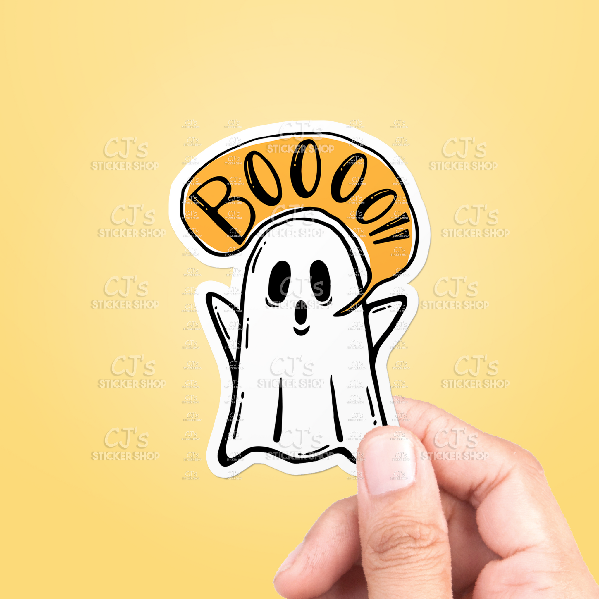 Ghost Boo Sticker
