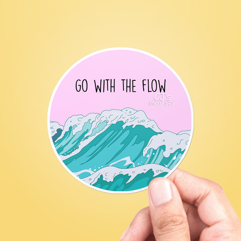 Go With The Flow Sticker