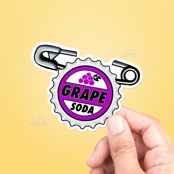 Grape Soda Pin Sticker
