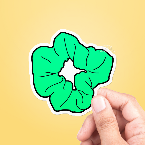 Green Scrunchie Sticker