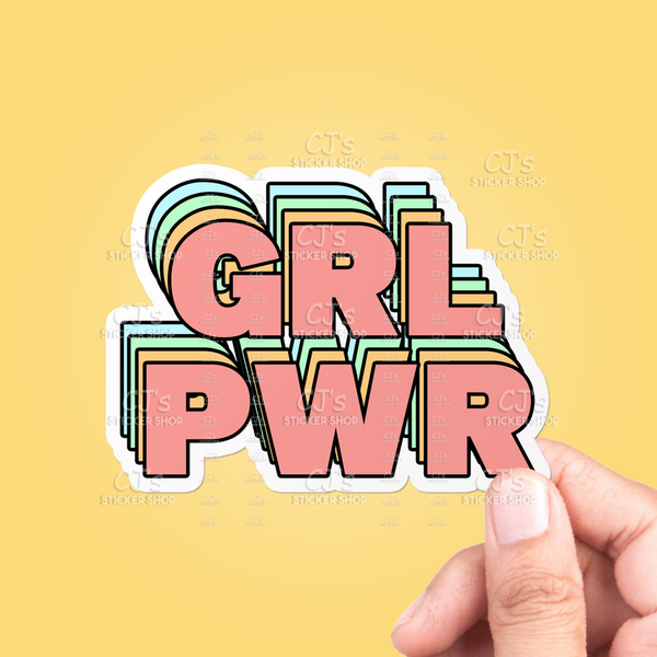 GRL PWR Colorful Sticker
