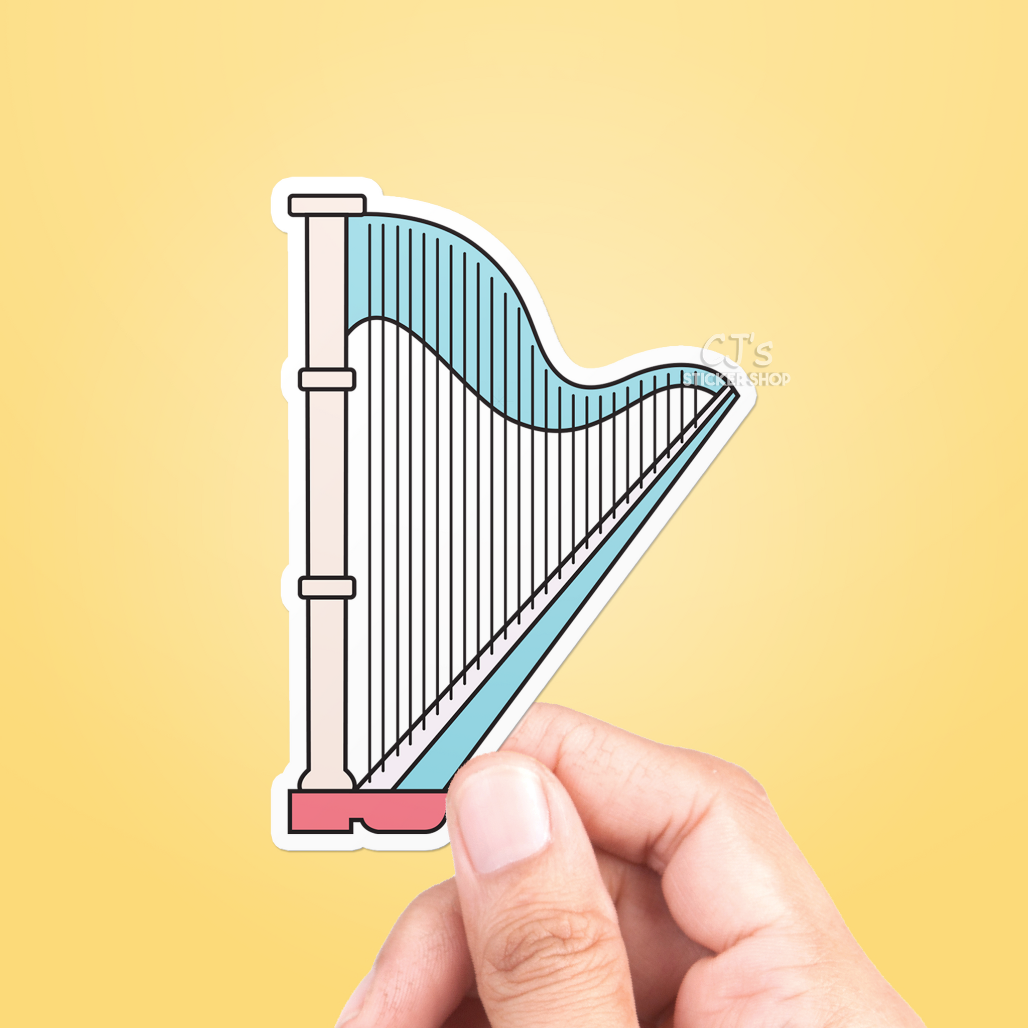 Harp Sticker