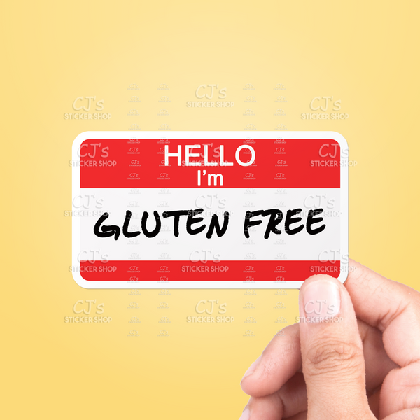 Hello I'm Gluten Free Sticker
